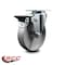 Service Caster 5'' Semi Steel Wheel Swivel Top Plate Caster with Posi Brake SCC-20S514-SSS-PLB - alternate 2